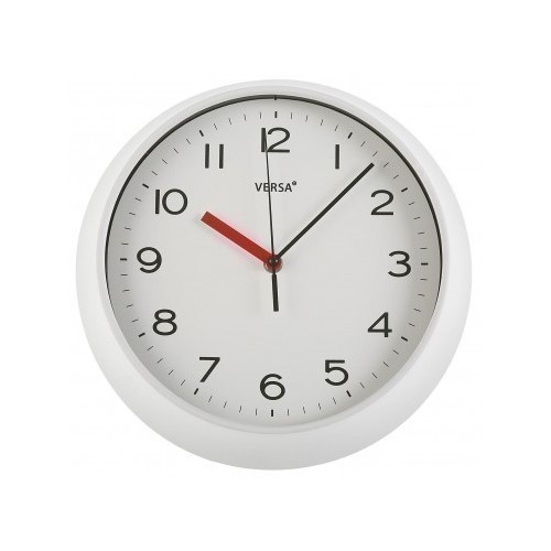 RELOJ PARED VERSA BLANCO REDONDO 29CM REF.18560770